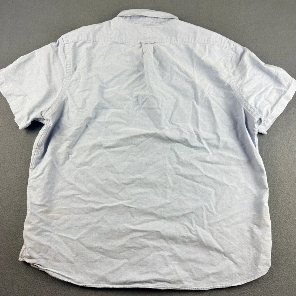 Polo Ralph Lauren Shirt Men's 2XL Blue Classic Untucked Fit Oxford Flesh Pony